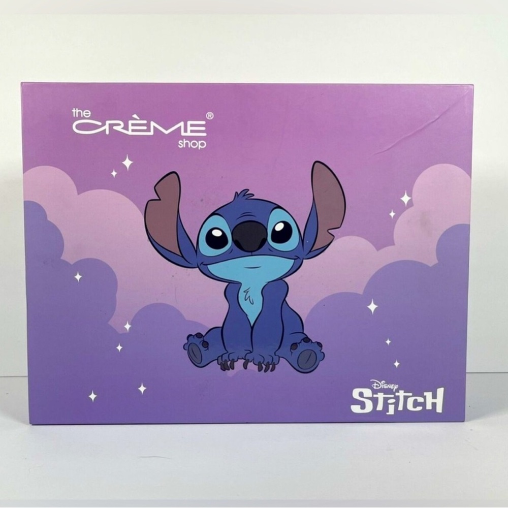 The Creme Shop NWT Disney Stitch Purple Fantasy Spa Set in Magnetic Closure Box
